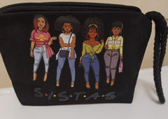 Canvas medium size wristlet
